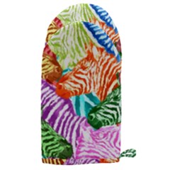 Zebra Colorful Abstract Collage Microwave Oven Glove by Amaryn4rt