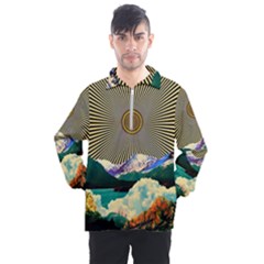 Surreal Art Psychadelic Mountain Men s Half Zip Pullover by Modalart