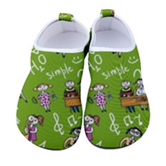 Seamless Pattern With Kids Kids  Sock-style Water Shoes by Bedest