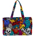 Graffiti Characters Seamless Pattern Canvas Work Bag View1