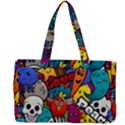 Graffiti Characters Seamless Pattern Canvas Work Bag View2