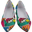 Comic Colorful Seamless Pattern Women s Block Heels  View1