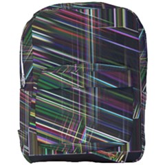 False Prismatic Black Background Full Print Backpack by Pakjumat