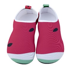 Minimalist Summer Watermelon Wallpaper Men s Sock-style Water Shoes by Pakjumat