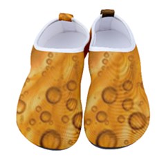 Lime Water Bubbles Macro Light Detail Background Men s Sock-style Water Shoes by Pakjumat