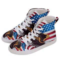 American Eagle Clip Art Women s Hi-top Skate Sneakers by Maspions