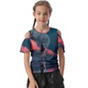 Astronaut Moon Space Nasa Planet Kids  Butterfly Cutout T-Shirt View1