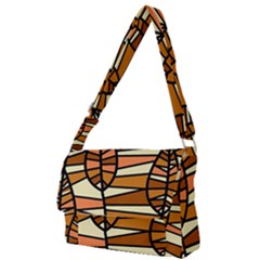 Autumn Leaf Mosaic Seamless Full Print Messenger Bag (s) by Hannah976