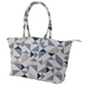 Geometric Triangle Modern Mosaic Canvas Shoulder Bag View1