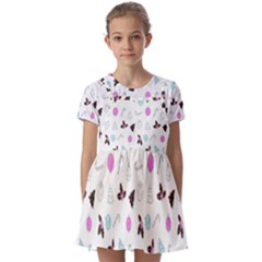 It`s Christmas Outside!   Kids  Short Sleeve Pinafore Style Dress by ConteMonfrey