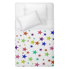 Star Random Background Scattered Duvet Cover (single Size) by Hannah976