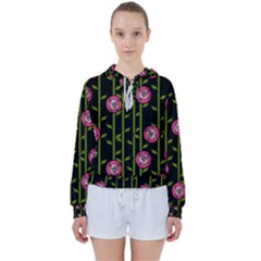 Rose Abstract Rose Garden Women s Tie Up Sweat by Hannah976