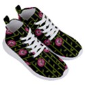 Rose Abstract Rose Garden Women s Lightweight High Top Sneakers View3