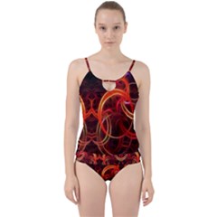 Abstract Seamless Pattern Cut Out Top Tankini Set by Hannah976