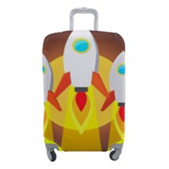 Rocket Take Off Missiles Cosmos Luggage Cover (small) by Sarkoni