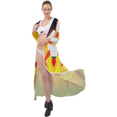 Rocket Take Off Missiles Cosmos Maxi Chiffon Beach Wrap by Sarkoni