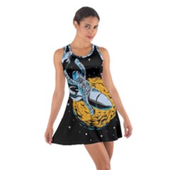 Astronaut Planet Space Science Cotton Racerback Dress by Sarkoni