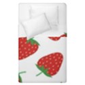 Seamless Pattern Fresh Strawberry Duvet Cover Double Side (Single Size) View1