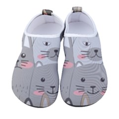 Cute Cats Seamless Pattern Men s Sock-style Water Shoes by Sarkoni