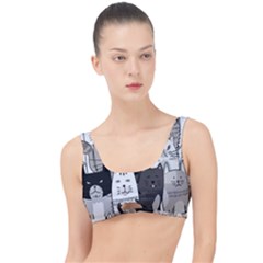 Cute Cat Hand Drawn Cartoon Style The Little Details Bikini Top by Grandong