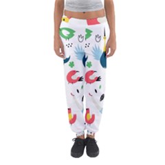 Vector Set Isolates With Cute Birds Scandinavian Style Women s Jogger Sweatpants by Apen