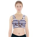 Anchor Background Design Sports Bra With Pocket View1