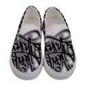 Hip Hop Music Drawing Art Graffiti Women s Canvas Slip Ons View1