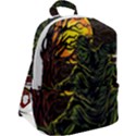 Grim Reaper Above Art  Monster Moon Letter Poster Zip Up Backpack View2