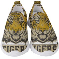 1813 River City Tigers Athletic Department Kids  Slip On Sneakers by Sarkoni