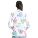 Cartoon Bird Cute Doodle Bird Drape Collar Cardigan View2