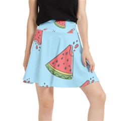 Watermelon Fruit Pattern Tropical Waistband Skirt by Apen