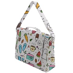 Doodle Fun Food Drawing Cute Box Up Messenger Bag by Apen