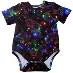 Christmas Lights Baby Short Sleeve Bodysuit by Apen