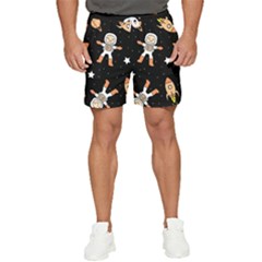 Astronaut Space Rockets Spaceman Men s Runner Shorts by Ravend