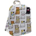 Cat Kitten Seamless Pattern Zip Up Backpack View2