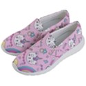 Beautiful Cute Animals Pattern Pink Women s Lightweight Slip Ons View2