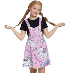 Beautiful Cute Animals Pattern Pink Kids  Apron Dress by Grandong