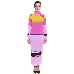 Adventure Time Princess Bubblegum Turtleneck Maxi Dress by Sarkoni