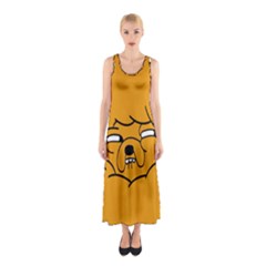 Adventure Time Jake The Dog Sleeveless Maxi Dress by Sarkoni