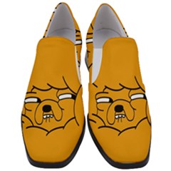 Adventure Time Jake The Dog Women Slip On Heel Loafers by Sarkoni