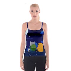 Adventure Time Jake And Finn Night Spaghetti Strap Top by Sarkoni