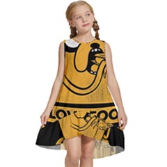 Adventure Time Jake  I Love Food Kids  Frill Swing Dress by Sarkoni