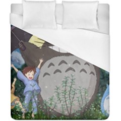 Illustration Anime Cartoon My Neighbor Totoro Duvet Cover (california King Size) by Sarkoni