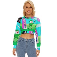 Adventure Time The Legend Of Zelda Parody Lightweight Long Sleeve Sweatshirt by Sarkoni