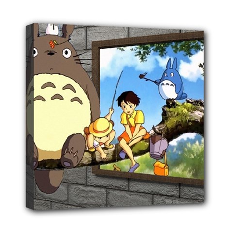 My Neighbor Totoro Mini Canvas 8  X 8  (stretched) by Sarkoni