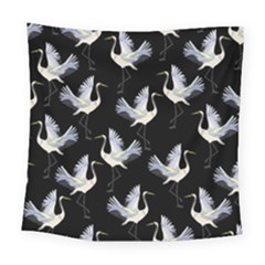 Crane Pattern Square Tapestry (large) by Bedest