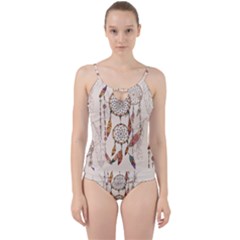 Coloured Dreamcatcher Background Cut Out Top Tankini Set by Hannah976