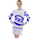 Unidentified Flying Object Ufo Alien We Are Coming Long Sleeve Hoodie Dress View1
