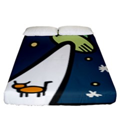 Ufo Alien Unidentified Flying Object Fitted Sheet (king Size) by Sarkoni