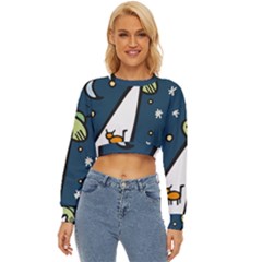 Ufo Alien Unidentified Flying Object Lightweight Long Sleeve Sweatshirt by Sarkoni